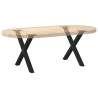 X-Shaped Black Coffee Table Legs - 38x(42-43) cm - 2 pcs