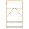 Bamboo Clothes Rack with Shelves - Stylish & Functional 110x40x175 cm