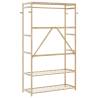 Bamboo Clothes Rack with Shelves - Stylish & Functional 110x40x175 cm