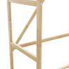 Bamboo Clothes Rack with Shelves - Stylish & Functional 110x40x175 cm