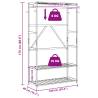 Bamboo Clothes Rack with Shelves - Stylish & Functional 110x40x175 cm