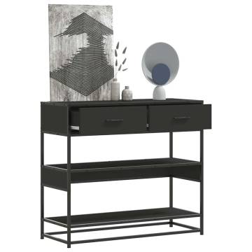 Console Table Black 90x35x80 cm | Stylish Storage Solution