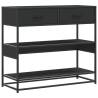 Console Table Black 90x35x80 cm | Stylish Storage Solution