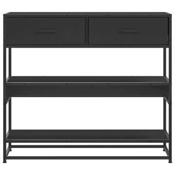 Console Table Black 90x35x80 cm | Stylish Storage Solution