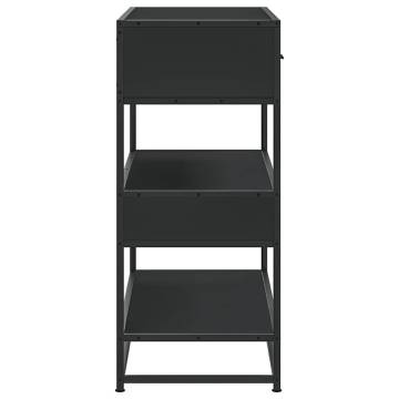 Console Table Black 90x35x80 cm | Stylish Storage Solution