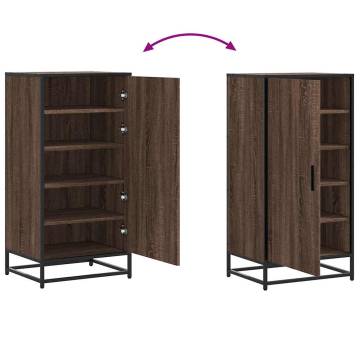 Shoe Rack Brown Oak 48x38x97.5 cm - Stylish & Durable Storage