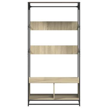 Stylish Sonoma Oak Wardrobe - 90x50x180 cm Engineered Wood