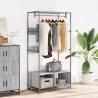 Stylish Grey Sonoma Wardrobe - 90x50x180 cm | Hipo Market