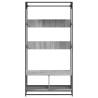 Stylish Grey Sonoma Wardrobe - 90x50x180 cm | Hipo Market