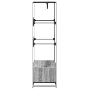 Stylish Grey Sonoma Wardrobe - 90x50x180 cm | Hipo Market