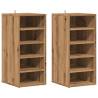 Shoe Cabinets 2 pcs Artisan Oak - Stylish Storage Solution