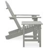 Garden Adirondack Chair & Table - Solid Fir Wood Grey