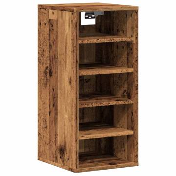 Shoe Cabinets 2 pcs Old Wood - Stylish Storage Solution