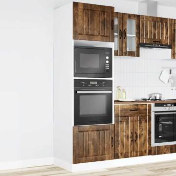 Kalmar Smoked Oak Oven Cabinets - 2 pcs | Hipomarket