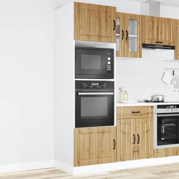 Oven Cabinets 2 pcs Kalmar Artisan Oak | Durable Engineered Wood