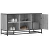  Shoe Bench Grey Sonoma 100x40x53.5 cm Engineered Wood and Metal Colour grey sonoma 