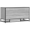 Shoe Bench Grey Sonoma - Durable Engineered Wood & Metal