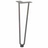 Hairpin Table Legs 4 pcs Natural Steel 42 cm - Durable Design