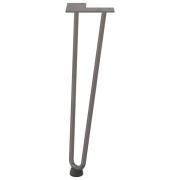 Hairpin Table Legs 4 pcs Natural Steel 42 cm - Durable Design