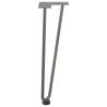 Hairpin Table Legs 4 pcs Natural Steel 42 cm - Durable Design