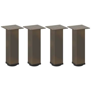 Durable Natural Steel Coffee Table Legs - 30-32 cm | HipoMarket