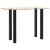 Coffee Table Legs - 4 pcs Black Steel (110-112 cm) - HipoMarket