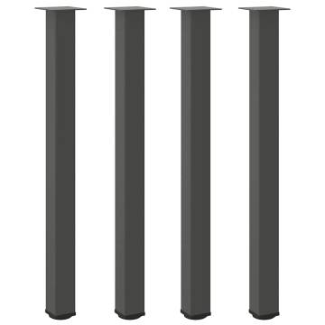 Stylish Anthracite Coffee Table Legs - 4 pcs - 110-112 cm Steel