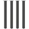 Stylish Anthracite Coffee Table Legs - 4 pcs - 110-112 cm Steel