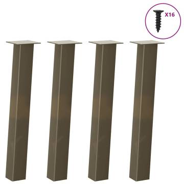 Coffee Table Legs 4 pcs Natural Steel 72 cm - Durable & Stylish