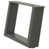 U-Shaped Coffee Table Legs - Anthracite Steel 50x(30-31) cm