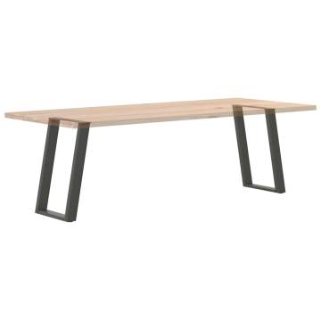 U-Shaped Dining Table Legs - Anthracite Steel 50x(72-73) cm