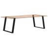 U-Shaped Dining Table Legs - Black Steel 90x(72-73) cm