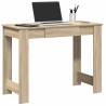  Desk Sonoma Oak 100x45x75 cm Engineered Wood Colour sonoma oak 