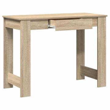 Desk Sonoma Oak 100x45x75 cm | Durable Engineered Wood