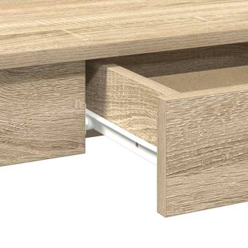 Desk Sonoma Oak 100x45x75 cm | Durable Engineered Wood