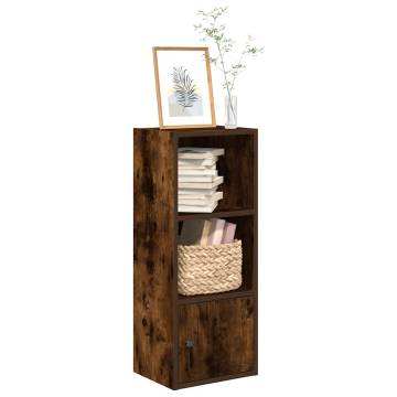 Stylish Smoked Oak Bookcase - 31x24x77 cm Engineered Wood