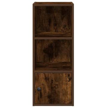 Stylish Smoked Oak Bookcase - 31x24x77 cm Engineered Wood