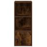 Stylish Smoked Oak Bookcase - 31x24x77 cm Engineered Wood