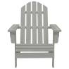 Garden Adirondack Chair & Table - Solid Fir Wood Grey