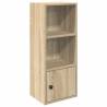 Sonoma Oak Bookcase - Stylish Storage Solution 31x24x77 cm