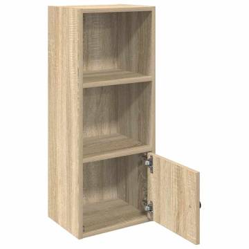 Sonoma Oak Bookcase - Stylish Storage Solution 31x24x77 cm