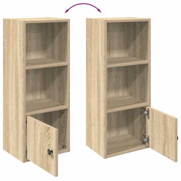 Sonoma Oak Bookcase - Stylish Storage Solution 31x24x77 cm