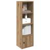 Artisan Oak Bookcase - 31x24x102 cm | Durable Engineered Wood