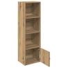 Artisan Oak Bookcase - 31x24x102 cm | Durable Engineered Wood