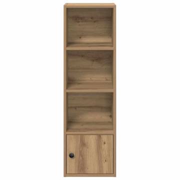 Artisan Oak Bookcase - 31x24x102 cm | Durable Engineered Wood