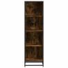 Book Cabinet Smoked Oak | 40x35x139 cm Engineered Wood