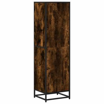 Book Cabinet Smoked Oak | 40x35x139 cm Engineered Wood