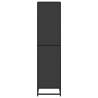 Stylish Black Book Cabinet - 40x35x139 cm Engineered Wood