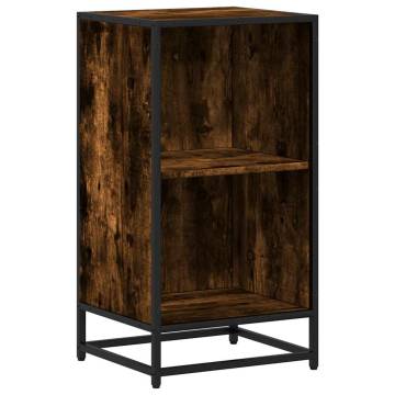 Book Cabinet Smoked Oak - Stylish Storage Solution | Hipo Market