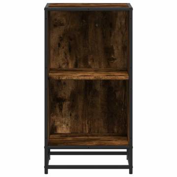 Book Cabinet Smoked Oak - Stylish Storage Solution | Hipo Market